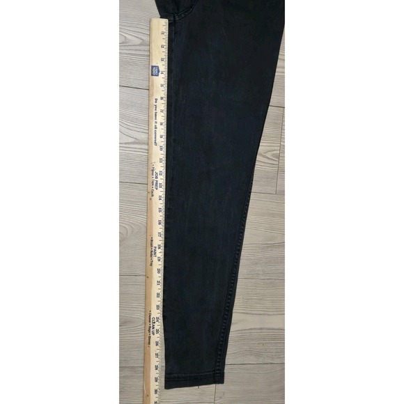 Vtg Forenza Pull Up Pants Womens Sz Medium No Tag Black 25x30 Elastic Waist 80s - Picture 4 of 5